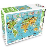 학산문화사 애니멀 월드맵 150피스 세계 지도 퍼즐 1000 500 피스 미니 직소