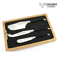 LAGUIOLE EN AUBRAC 라귀올 커트러리 라기올앙오브락 치즈 버터 나이프 에보니 3P 프랑스 수제