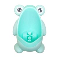 Baby Boy Urinal Infant Toddler Cartoon Frog Wall-Mounted Hook Potty Toilet Training Stand Vertical B