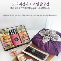 국산 도라지정과 오색과일쌀강정 한과 선물세트 설날 명정 부모님 지인 선물세트