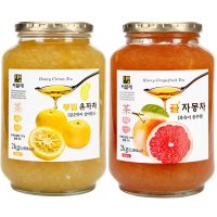 씨밀레 봉밀 유자차2kg 자몽차2kg 과일차 액상차