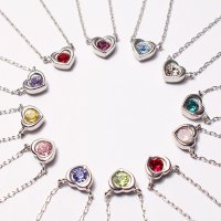 누누핑거스 써지컬 My Birthstone Necklace 스와로브스키 탄생석 목걸이 NLBSNK01