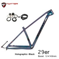 트위터 워리어 프로 29er Mtb 카본 프레임 스루 액슬 부스트  디스크 브레이크  29x2.2 타이어  XC 마운틴 카본 T900 자전거 프레임셋  12x148mm