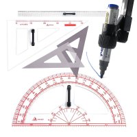 강사 교사용 제도용품 칠판용 각도기 자 컴퍼스