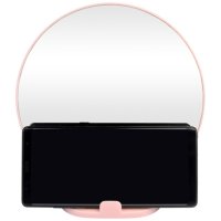 휴대폰 거치대 거울 탁상 원형 미러 받침대 화장대 메이크업