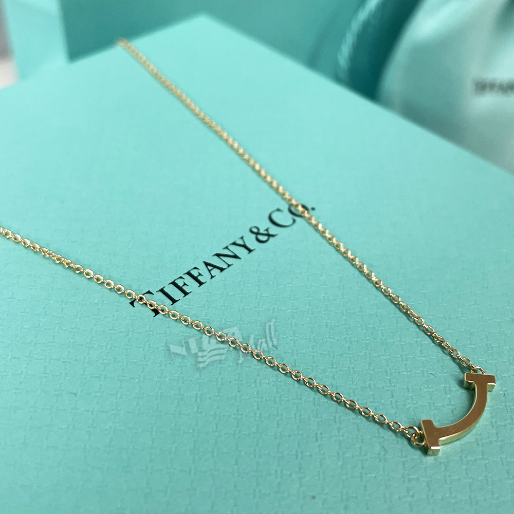 영수증 동봉 티파니앤코 미니 스마일 목걸이 TIFFANY T SMILE PENDANT
