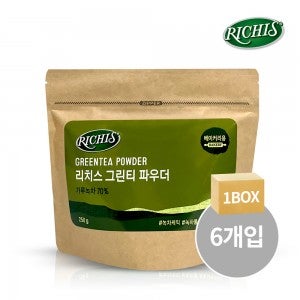 [베이커리용] 리치스 그린티 파우더 1BOX(250g x 6개)