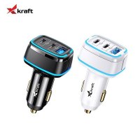 Xkraft C24 105W 3포트 초고속 차량 충전기 XS-CC141