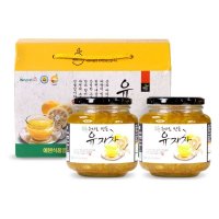 에덴식품 고흥 유자로 만든 유자차 1kg X 2병