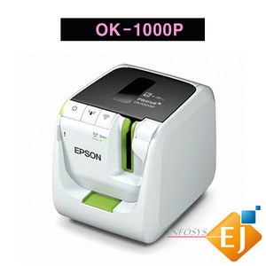 [엡손 epson] 라벨프린터/ PRIFIA OK1000P/OK-1000P/PC전용/와이파이,LAN연결/바코드,QR코드/라벨 4~36mm 까지