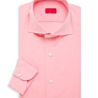 이사이아 Isaia 우븐 코튼 드레스 셔츠 Woven Cotton Dress Shirt 0400017908273