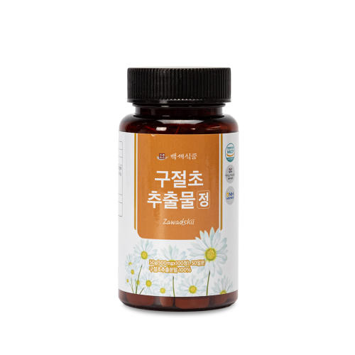 백세식품 <b>구절초 추출물</b> 정 500mg x 100정 50일분