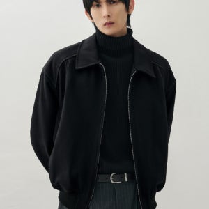 [드로우핏] 울 스타디움 라인 집업 자켓 [BLACK] DFJK3110BK