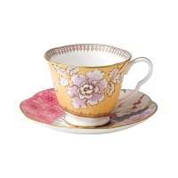 Wedgwood Butterfly Bloom 꽃무늬 부케 찻잔 받침 세트