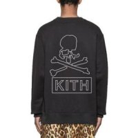 MMJ KITH 남녀공용 백 프린팅 슬리브 긴팔티셔츠 T88-13020529582690623