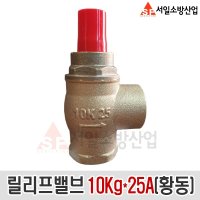 서일소방 릴리프밸브 10Kg 25A 황동 소방 과압방지