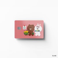 고스티 라인프렌즈 Lets Buy 카드 커버 스티커