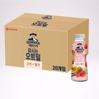 퀘이커 마시는 오트밀 아침대용쉐이크 딸기 50g 20개