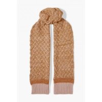 CHLO 끌로에 M lange cable-knit wool-blend 스카프 132832