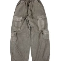 [스케이터락] Pigment cotton cargo string wide pants beige 000-638be