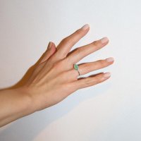 턴테이블 Lake ring (Chrysoprase)