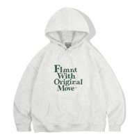 FILLUMINATE 오버핏 슬로건 후디-라이트그레이 Overfit Slogan Hoodie-LightGrey