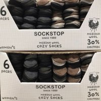 SOCKSTOP 여성 울양말 6족