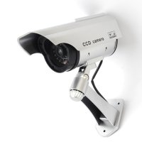 진짜 같은 빨간 LED 점멸등 CCTV 모형 카메라