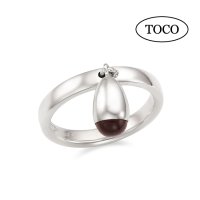 [토코] 토코 TOCO 925 Silver Seed Ring-Garnet 실버반지 은반지