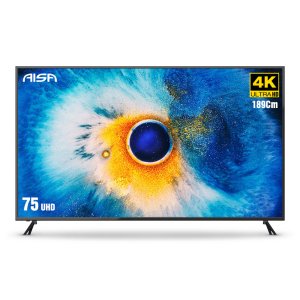 [전국 기본설치비 포함] 아이사 4K UHD DLED TV  189cm(75인치)   스탠드형  방문설치 HK750UHD-DA