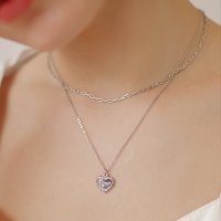 앵브록스 오마이걸 미미 luv u layered necklace set