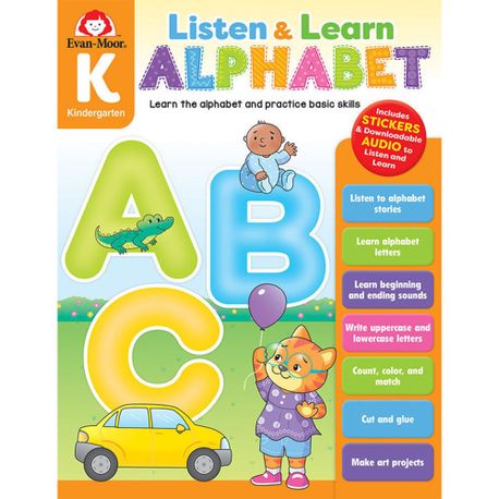 에반무어 Listen and Learn: Alphabet, Grade K (Alphabet, Grade K Workbook)