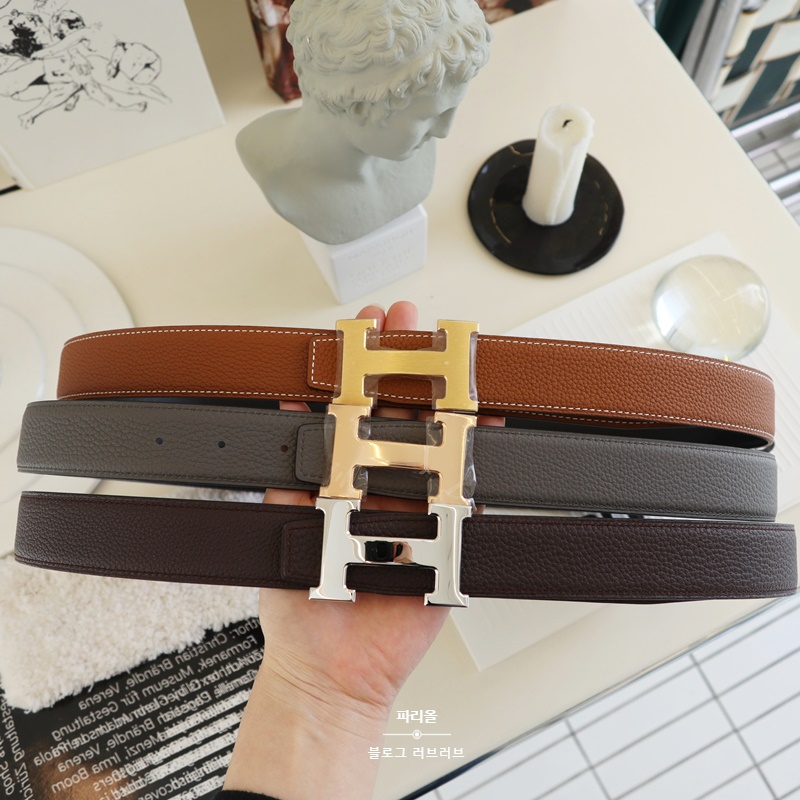 HERMES 에르메스 남성 벨트 버클 8종 &amp; 리버시블 레더 스트랩 32mm 25종