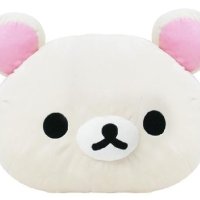 바디필로우 모찌 대형 롱쿠션 안고자는 베개 숙면 인형 귀여운 rilakkuma korilakkuma 화이트 베어 헤드 큰 얼굴 플러시 장난감 선물 3623 cm  없음