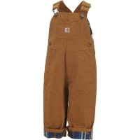 Carhartt 유아용 캔버스 플란넬 라인 멜빵바지 칼하트 4T