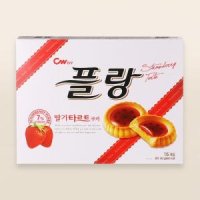 청우식품 청우 플랑 딸기타르트 쿠키 160g