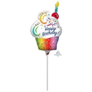 미니쉐입 레인보우 옹브레 컵케이크