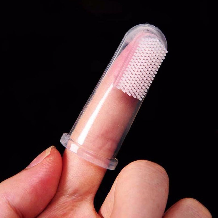 모나코올리브 반려동물 실리콘 손가락 애견칫솔 5p
