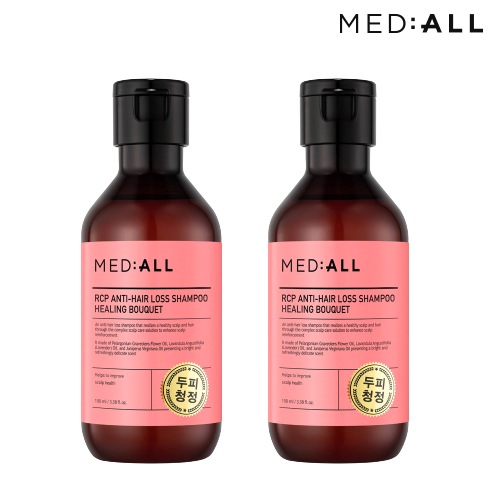 메디올 두피 청정 <b>탈모</b> 비듬 완화 약산성 샴푸 100ml 2개 힐링부케향