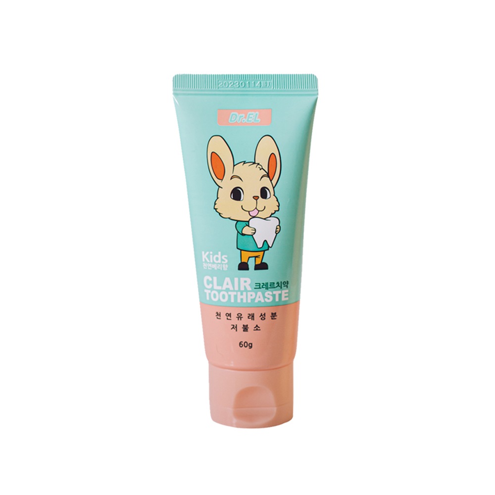닥터이엘 크레르 저불소 어린이치약 3~12세용 60g