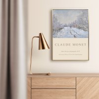 멜팅스튜디오 조이 윈터 크리스마스 겨울 액자 포스터 / 04 Monet Snow Scene /