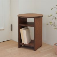 모월 SIDE TABLE 06 라왕합판 수납 원형 사이드테이블