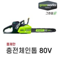 그린웍스 충전체인톱몸체만 91번31날 PRO-80V