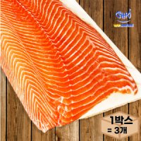 노르웨이 생연어 반마리필렛 2.2kg 내외 x 3개 딥스킨 실중량 슈페리어등급