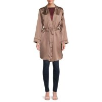 Renee C 벨트ed Satin Trench Coat - DUNE 106488