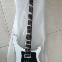 우크렐라 우쿠렐라 입문용 고급 새로운 도착 Rickenbacker 4003 4 문자열 일렉트릭 기타 품질의 흰색  01 43 인치