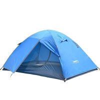 겨울텐트 데저트 앤 폭스 배낭여행 텐트 2 인용 더블 레이어 캠핑 4 계절 방수 경량 휴대용 여행  02 Blue