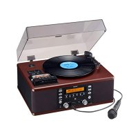 노래방 기능이 있는 TEAC LP-R560K lp 플레이어 턴테이블 [레코드 카세트 CD 플레이어 라디오 튜너]