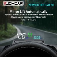 헤드업디스플레이어 자동차 미러링 무선안드로이드오토 헤드업디스플레이 HUD mirror hud mx20 head up display obd2 winshield rpm 속도 오일  없