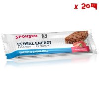 스위스 SPONSER Cereal Energy 스폰서 시리얼 에너지 스트로베리 프로틴 바 40g 20팩